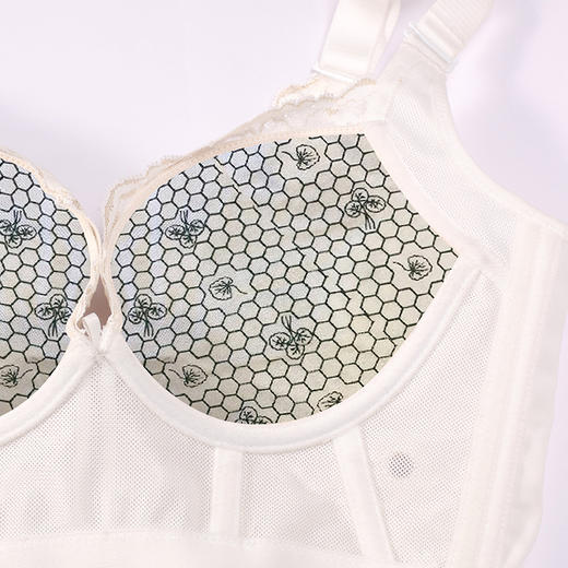 都市丽人调整型内衣美体纤塑塑身文胸蕾丝加厚塑身内衣3/4杯五排扣LJT1M6 商品图7