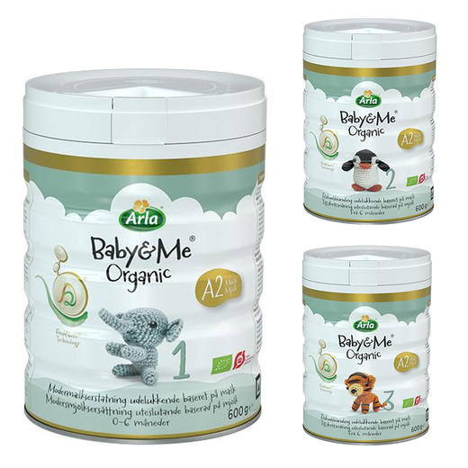 【保税】丹麦 阿拉（Arla）宝贝与我A2白金版婴幼儿配方奶粉1段2段3段 600g罐装奶粉 商品图0