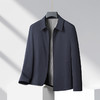 【新款DLC】大依优型大码翻领夹克外套纽扣男商务休闲加肥加大夹克上衣胖子显瘦 商品缩略图12