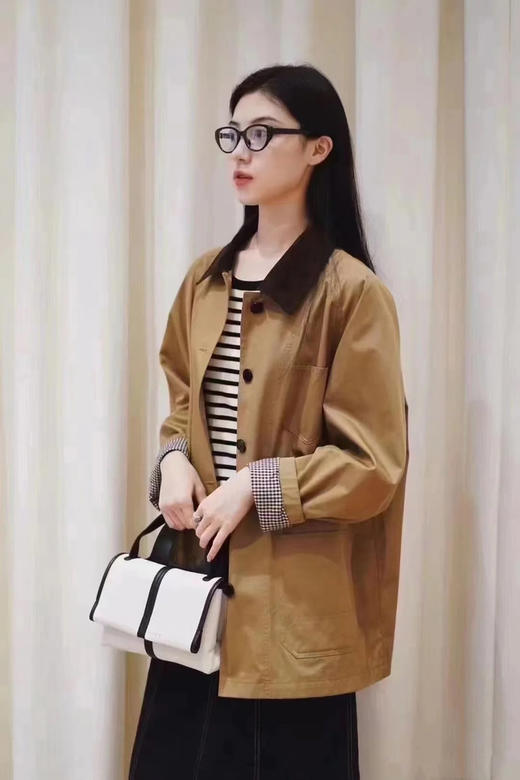 预售5天内发，高密斜纹棉夹克外套 甄选优质长绒棉 特殊染整工艺 成衣挺括富有韧性 多口袋设计 恰当松量 插肩袖型 商品图5