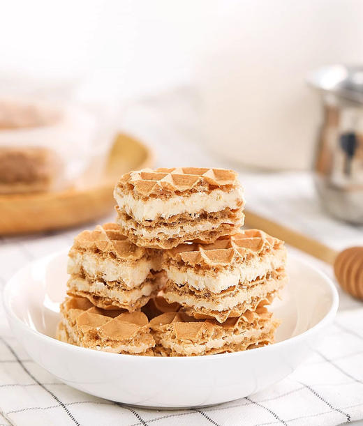 【零食特区-熔岩芝士威化饼干】500g到手80包！！五层脆皮厚夹心，浓浓芝士的威化!  商品图3