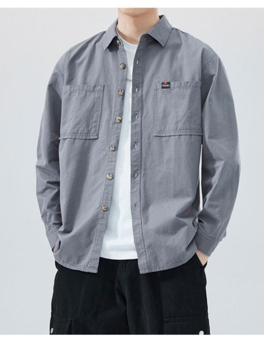 🌸🌸【泰迪熊TEDDYBEAR男士百搭工装纯棉宽松休闲衬衣1613款】✅舒适柔软面料；🔺质感挺括 手感干爽穿着不贴身舒适有骨架 商品图4