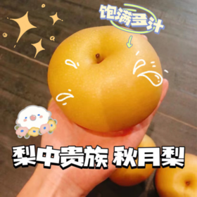🍐🍐🍐【梨中贵族正宗秋月梨】1、果实略呈扁形，果形端正，🌿果个大。不套袋果果皮略呈青褐色，储藏后变为黄褐色