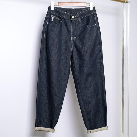 【内购不退换】【S1】臣禾 金葱牛仔老爹裤【梨形身材救星】JZ243060258 商品图6
