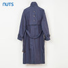 NUTS秋季新款英伦风双排扣简约休闲宽松长款风衣外套女334042333 商品缩略图3