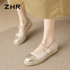 ZHR则则小香风链条渔夫鞋女鞋2024新款时尚小众珍珠舒适平底单鞋 商品缩略图7