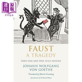 【中商原版】浮士德 悲剧 第一部分和第二部分 修订版 英文版 Faust The Tragedy Johann Wolfgang Von Goethe