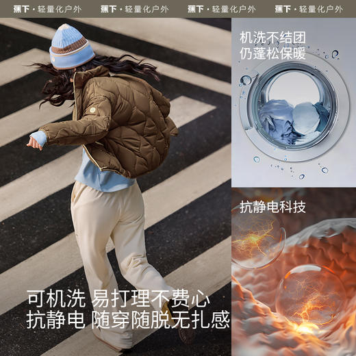 【蕉下精选】蕉下立领气绒服女CL18624外套秋冬宽松轻薄棉服保暖防风外搭棉衣 商品图3