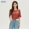 NUTS夏季新款时尚气质简约百搭休闲风纯棉短袖T恤女331021117 商品缩略图3