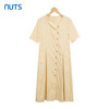 NUTS衬衫式连衣裙女士夏季显瘦短袖气质休闲裙子221101314 商品缩略图0