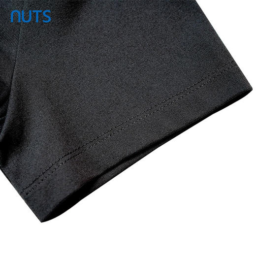 NUTS夏季女士镂空褶皱打揽小个子短袖弹力修身连衣裙424101191 商品图3