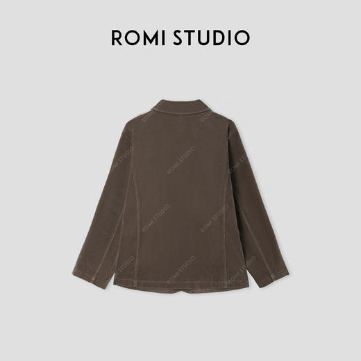 ROMI STUDIO “棕标甄选” 灯芯绒做旧H版廓形休闲西装外套432WS031 商品图1