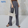 NUTS秋季新款休闲宽松直筒高腰显瘦气质百搭休闲长裤女231073042B 商品缩略图2