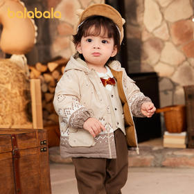 巴拉巴拉宝宝羽绒服男童童装婴儿秋冬外套户外保暖时尚精致可爱萌
