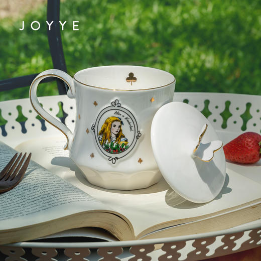 JOYYE爱丽丝-马克杯礼盒女陶瓷兔子水杯带盖咖啡杯子创意生日礼物 商品图1