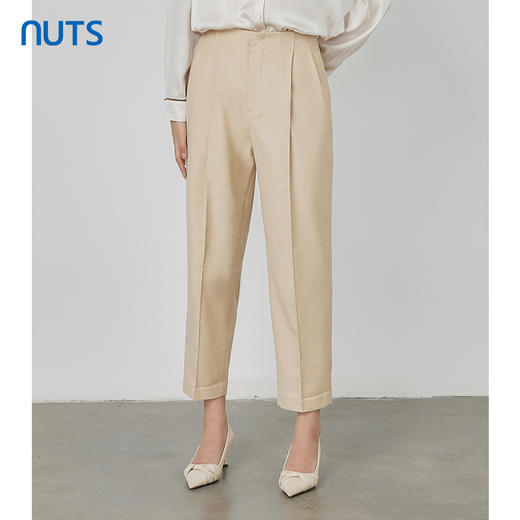 NUTS秋季新款气质通勤风a字版型休闲长裤女231073040B 商品图1