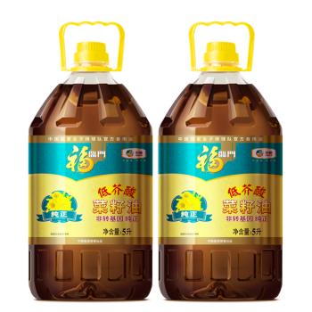 福临门压榨款 非转基因纯正菜籽油5L 食用油 明年6月到期 /粮油调味 /食用油 /菜籽油 商品图3