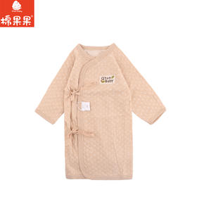 棉果果秋季新品春秋季男童女童彩棉深棕色蝴蝶和袍M301111199404
