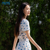NUTS夏时尚气质高腰显瘦波点短袖衬衫女429011347 商品缩略图4