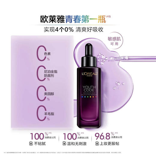 欧莱雅小黑瓶青春密码酵素肌底液黑精华全新第四代新款50ml 商品图2