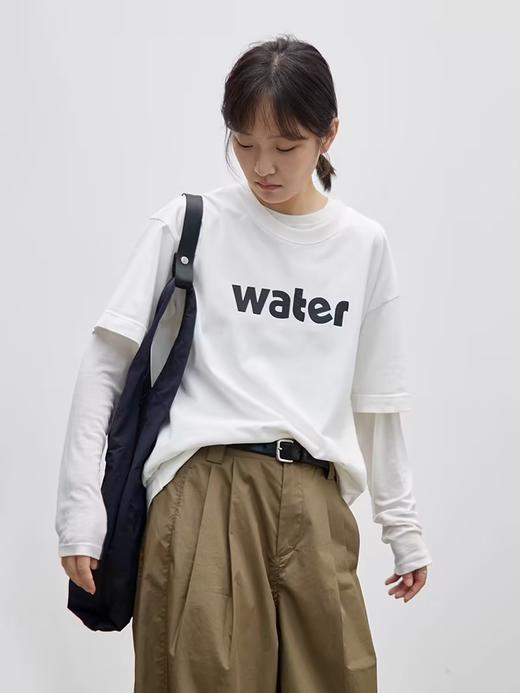 步履不停/4C18115C/宽松字母印花短袖T恤 商品图0