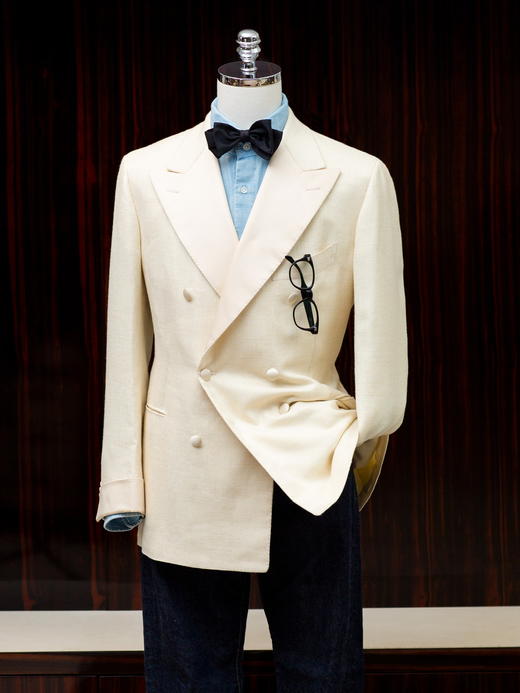 Cesare Attolini Vintage Silk Smoking Jacket 商品图0