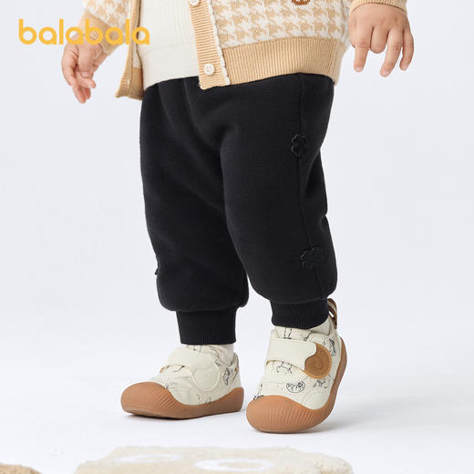 巴拉巴拉宝宝裤子女童长裤卫裤冬装运动裤休闲裤舒适保暖精致甜美 商品图1