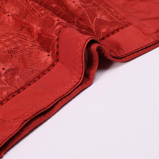 都市丽人内裤薄透丝滑三角裤蕾丝+泳布女士内裤YPT5D3 商品图5