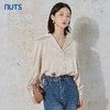 NUTS秋季新款时尚气质缎面高级感宽松显瘦长袖衬衫女231013062B 商品缩略图1