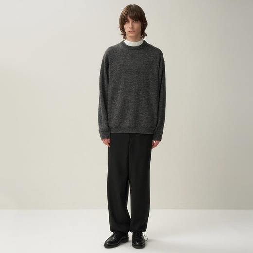 ATON BABY ALPACA LINEN CREWNECK SWEATER 羊驼毛丝绸混纺毛衣 商品图2