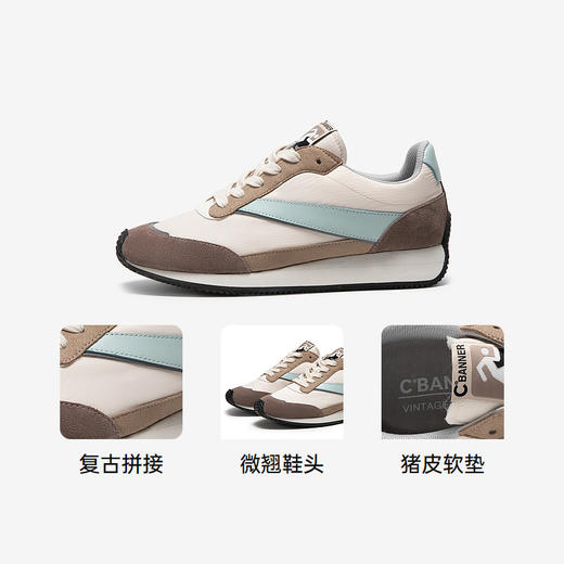 千百度时尚休闲鞋女春季运动德训鞋慢跑鞋A25124372 商品图2