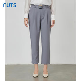NUTS秋季新款时尚气质通勤风宽松显瘦阔腿休闲长裤女231073194