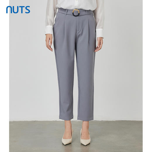 NUTS秋季新款时尚气质通勤风宽松显瘦阔腿休闲长裤女231073194 商品图0