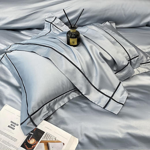 TY  （分两个包裹）恒源祥彩羊奢品长绒棉四件套（天空蓝） 200*230CM 1DB23317+恒源祥彩羊一叶知秋蚕丝被 200*230CM 1DB2012YEZQ【鲜知10.0】 商品图1