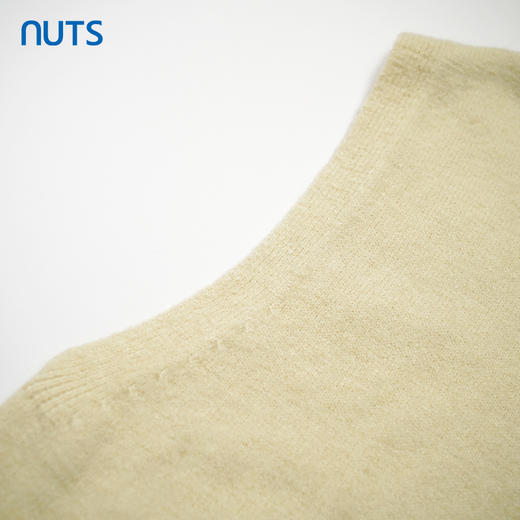 NUTS秋季新款简约休闲气质百搭宽松直筒针织开衫马夹女333053378 商品图3