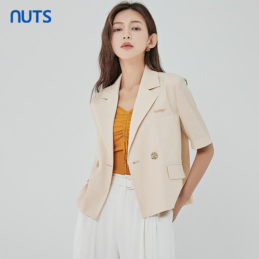 NUTS夏季休闲宽松舒服西服外套女429041337 商品图0