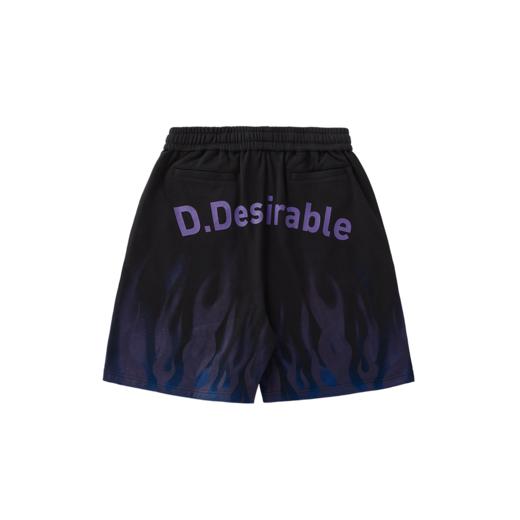 D.Desirable x PEPSI下摆蓝紫渐变火焰短裤 商品图1