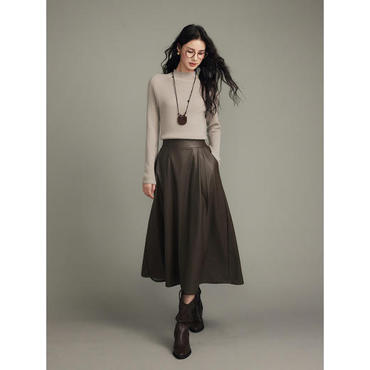 棉仓356617010-pu皮裙 商品图2