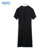 NUTS不对称高腰显瘦韩系休闲圆领夏季短袖连衣裙429102323 商品缩略图1