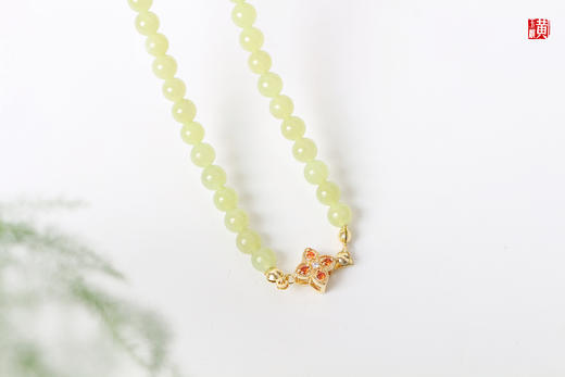 【婉如】和田黄玉珠串  珠径：6mm 商品图3