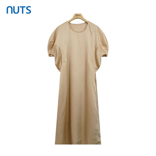 NUTS女装连衣裙夏季新款气质收腰显瘦泡泡袖中长款裙子221101307 商品图0