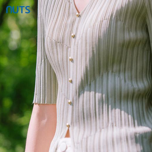 NUTS夏季新款修身显瘦短袖针织衫女时尚百搭上衣4310505A1 商品图2