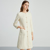 EITIE爱特爱气质圆领千金小香风收腰a字粗花呢连衣裙秋季新款D2407401 商品缩略图3
