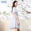 NUTS夏季甜美优雅泡泡袖抽绳压褶连衣裙429101355 商品缩略图2