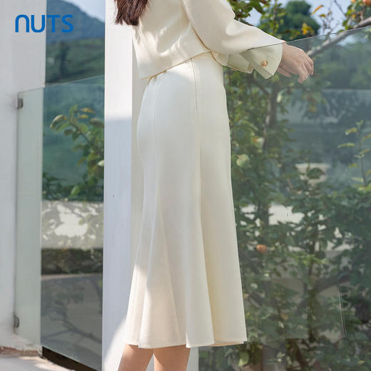 NUTS2023秋季新款法式小香风鱼尾半身裙女时尚百搭高腰4350605A1 商品图4