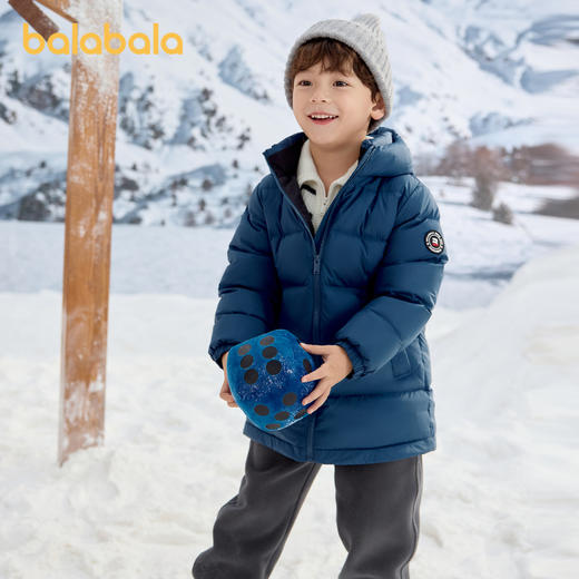 【品牌优选】巴拉巴拉童装儿童羽绒服2024新款男童女童宝宝冬季中长款保暖大童 商品图2