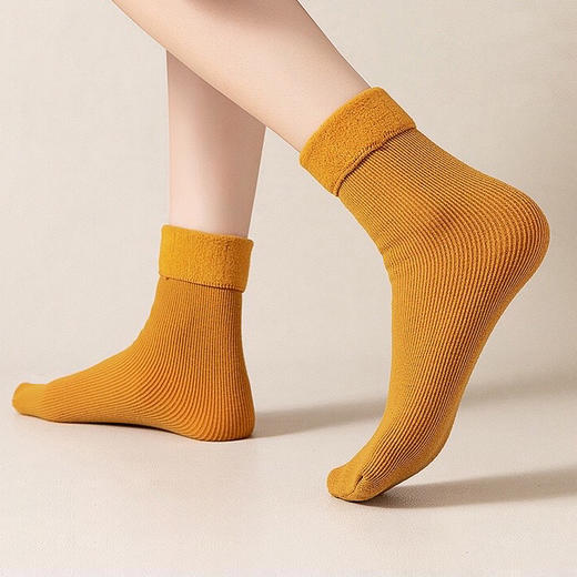 【49元10双】木棉鱼山茶油雪地袜 | 保暖毛圈 加绒加厚 舒适亲肤 蓄热保暖 成人款/儿童款可选 商品图1