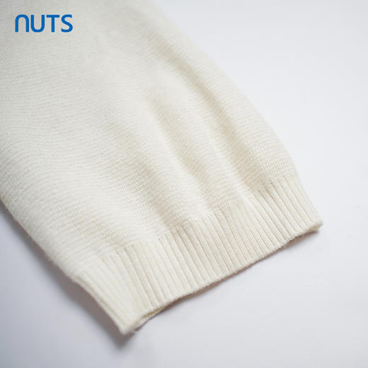 NUTS秋季新款桃心领简约气质毛织套头衫女332053382 商品图3
