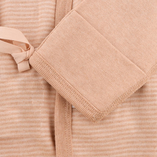 棉果果秋季新品彩棉新生儿男童女童婴儿半背衣M301110199401 商品图4