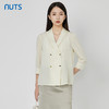 NUTS秋季新款气质通勤风100%桑蚕丝西装外套女231048113B 商品缩略图3